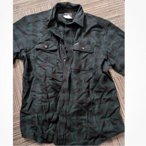 Vintage Woolrich Wool Shirt Jacket Size XL Green and Black